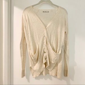 Zara Linen blend light-weighted Cardigan